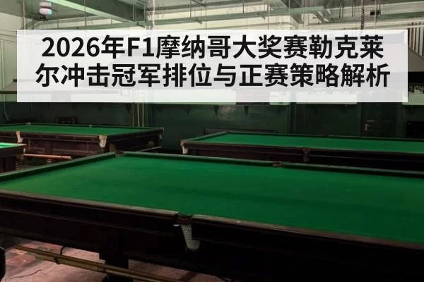 2026年F1摩纳哥大奖赛勒克莱尔冲击冠军排位与正赛策略解析